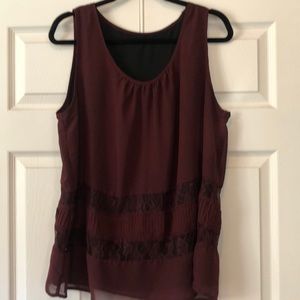Beautiful maroon career tank top